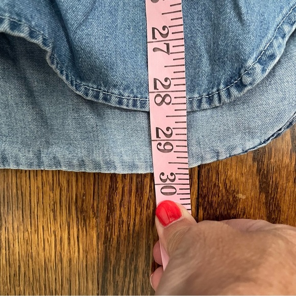 Bobbie Brooks Vintage Denim Shirt Red Birds Cardinal Fall Size XL - Picture 6 of 9